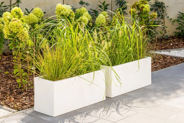 Zestaw 2 donic Long Slim białych Monumo prostokątne